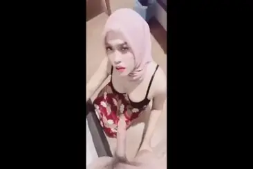 Jilbab Manis Baru Belajar Sedot Langsung Jago